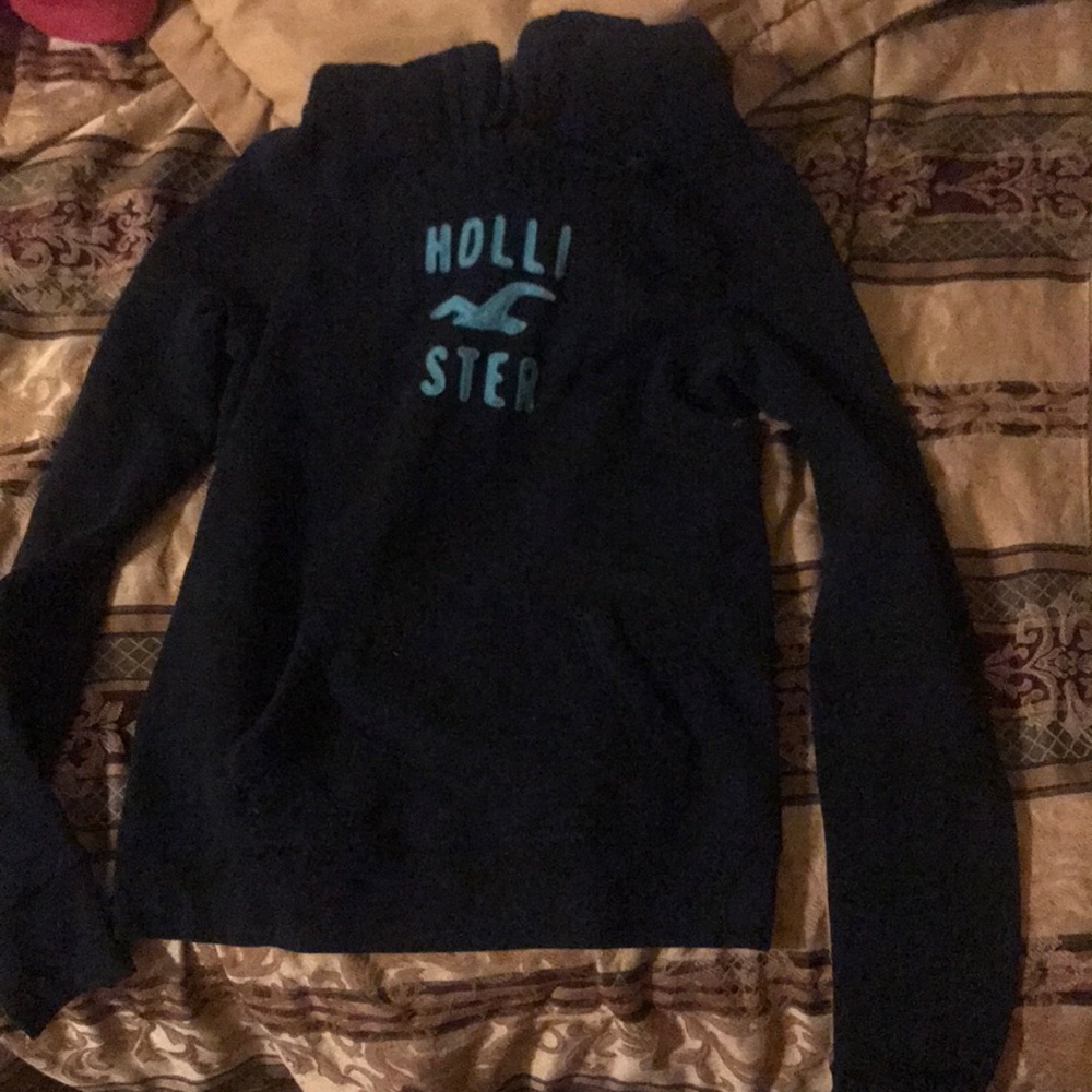 Dark blue hollister hoodie